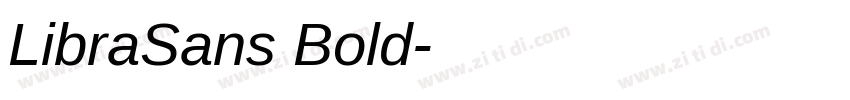 LibraSans Bold字体转换